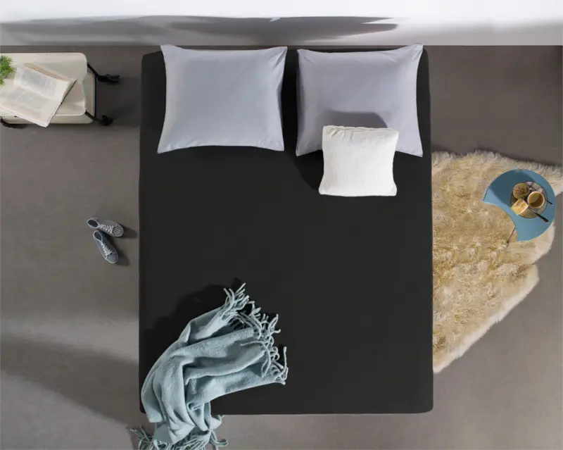 Zwart 140 x 200/220 cm laken van Dreamhouse, 140 x 200 cm