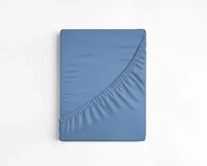 Dreamhouse hoeslaken Blauw 90 x 200 cm - Blauw - 90 x 200 cm - 100% katoen