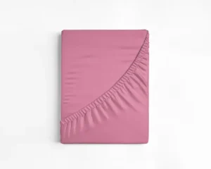 Dreamhouse hoeslaken Roze 80 x 200 cm - Roze - 80 x 200 cm - 100% katoen