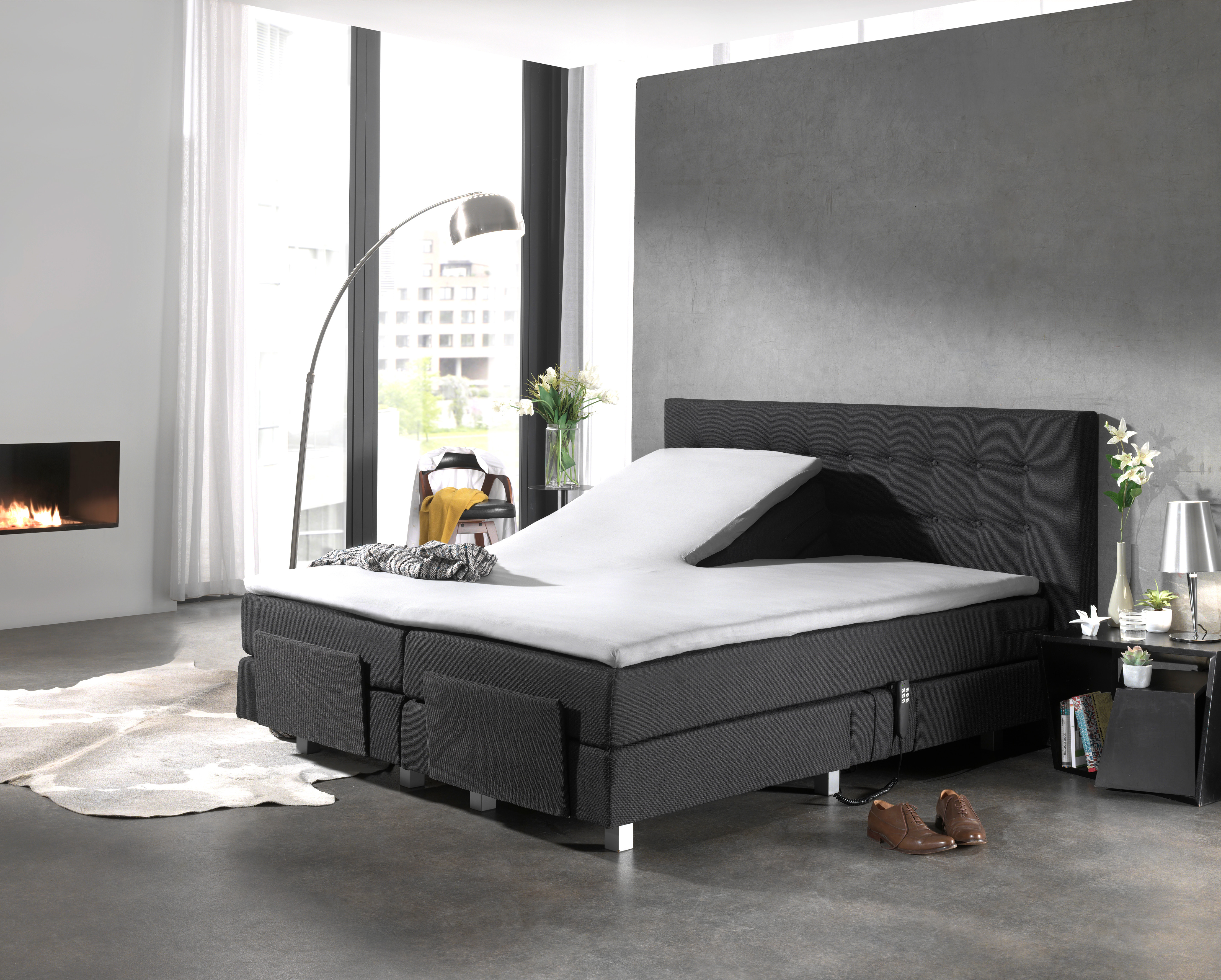 Splittopper Katoen Hoeslaken Wit 160 x 210