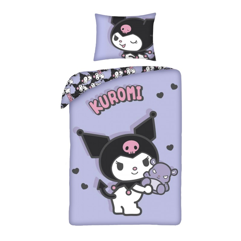 Hello Kitty dekbedovertrek 140 X 200 cm - Paars - 140 x 200 cm - Polyester