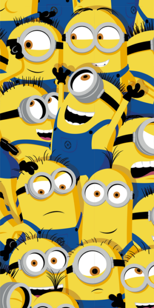 Minions strandlaken crowded 70 x 140 cm pre order - 70 x 140 cm - 100% katoen