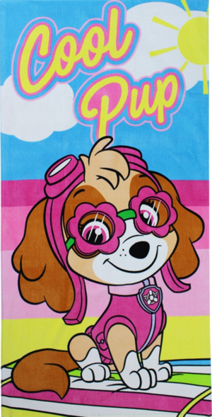 Paw Patrol strandlaken Cool Pup 70 X 140 cm - Roze - 70 x 140 cm - 100% katoen