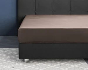Primaviera Deluxe hoeslaken Taupe 70 x 200 cm - Taupe - 70 x 200 cm - 100% katoen/satijn
