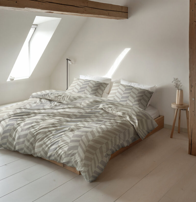 Chevron Beige/Zand 200 x 200/220