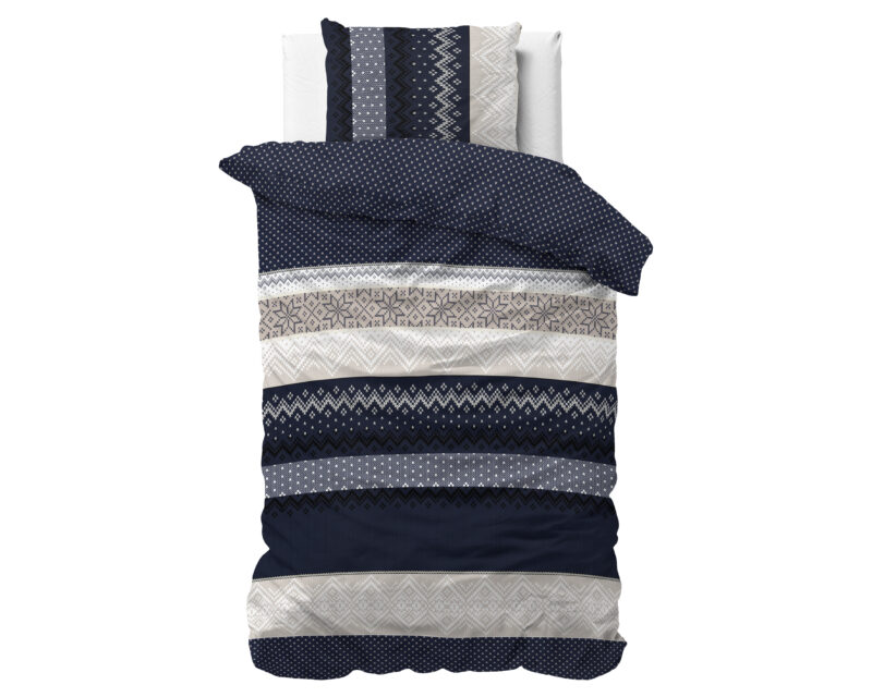 Elisabeth Navy - Bed van Sleeptime, 140 x 220 cm, kussensloop 60 x 70 cm