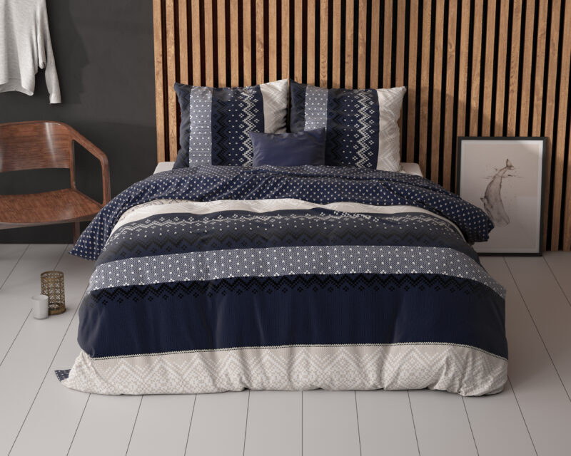 Sleeptime bed 240 x 220 cm van Polyester / Katoen - Navy
