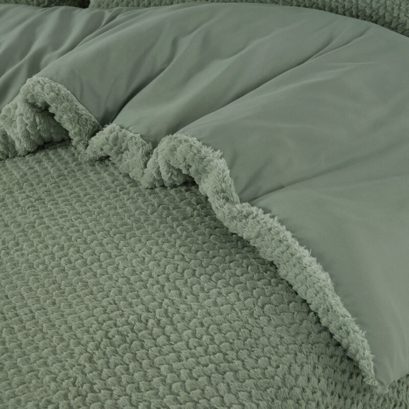 Sleeptime Fur Teddy Groen 240 x 200/220 cm