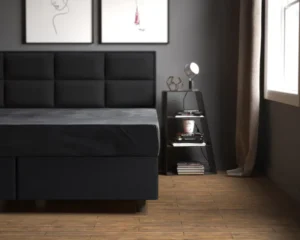 Sleeptime hoeslaken Antraciet 160 x 200 cm - Antraciet - 160 x 200 cm - 100% Velvet Polyester