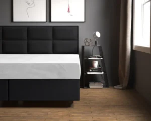 Sleeptime hoeslaken Wit 180 x 200 cm - Wit - 180 x 200 cm - 100% Velvet Polyester