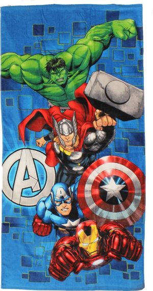 Marvel Avengers strandlaken 70 x 140 cm - Multicolor - 70 x 140 cm - 100% katoen - foto 1