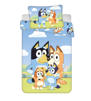 Bluey dekbedovertrek Family - Multicolor - 100 x 135 cm - 100% katoen