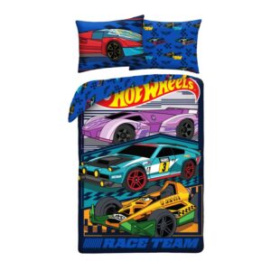 Hot Wheels dekbedovertrek polyester 140 x 200 cm - Multicolor - 140 x 200 cm - Polyester