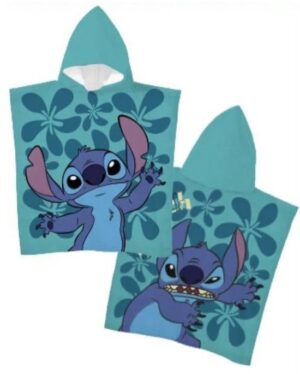 Lilo en Stitch poncho sneldrogend 55x110cm - Multicolor - x S-L cm - 100% Polyester