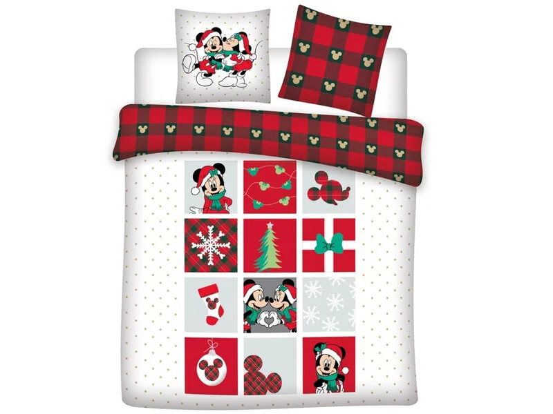 Disney Mickey Mouse dekbedovertrek - Wit - 240 x 220 cm - 100% katoen
