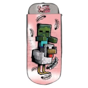 Minecraft bed roze 62 x 150 x 20 cm - Roze - 62 x 150 cm - 100% Polyester