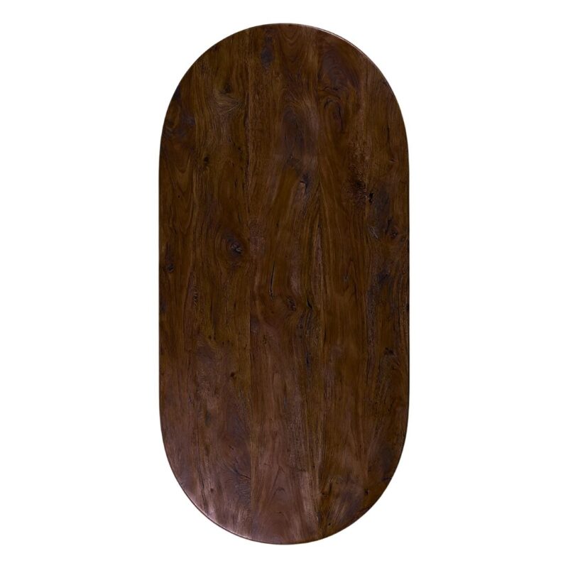 Tafelblad Halve Cirkel eettafel van Label51 - Mangohout