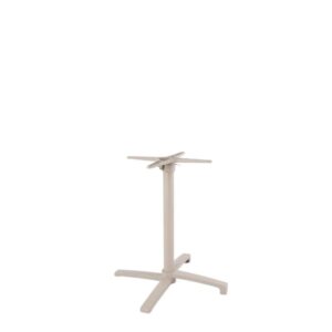 Label51 eetkamertafel Tafelpoot Vouwbaar - Taupe - Metaal - foto 1