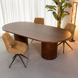 Label51 eetkamertafel Oliva - Walnoot - Eiken