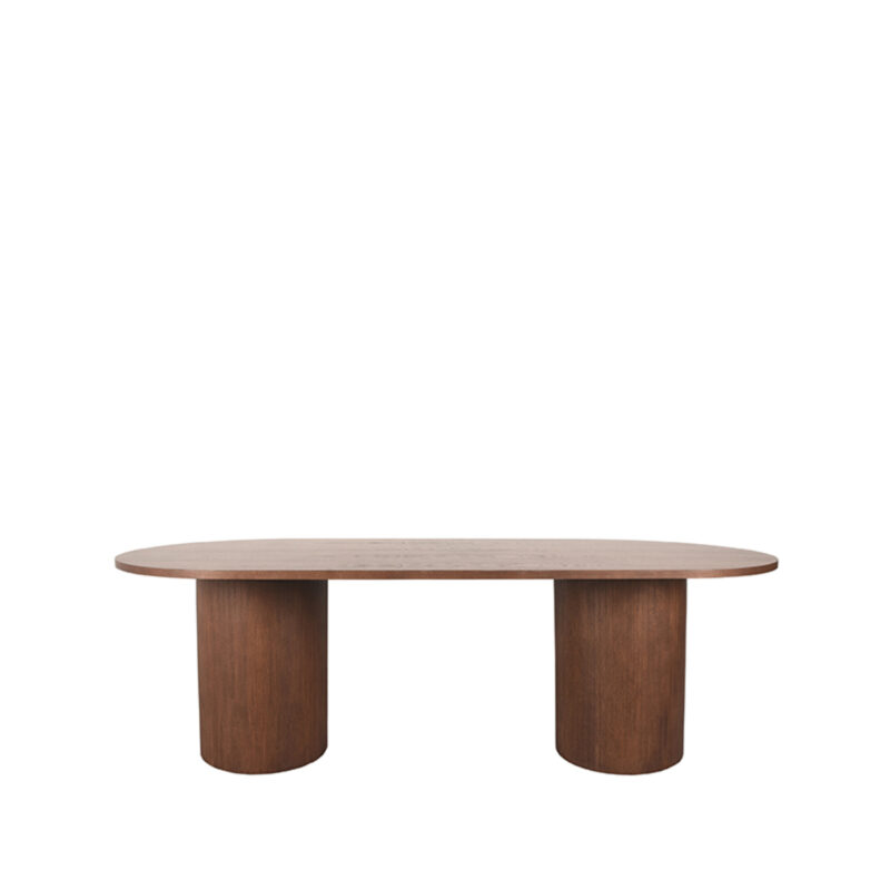 Eiken tafel Oliva van Label51 - Walnoot