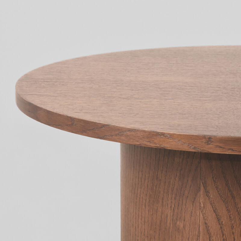 Salontafel Walnoot Rond - Eiken bijzettafel Oliva van Label51