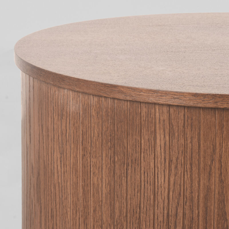 Eiken bijzettafel Oliva van Label51 - Walnoot