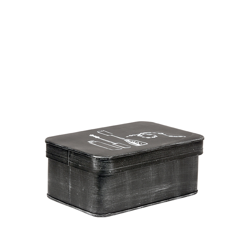 LABEL51 Make-Up opbergkist - Antiek Zwart - Metaal - One Size