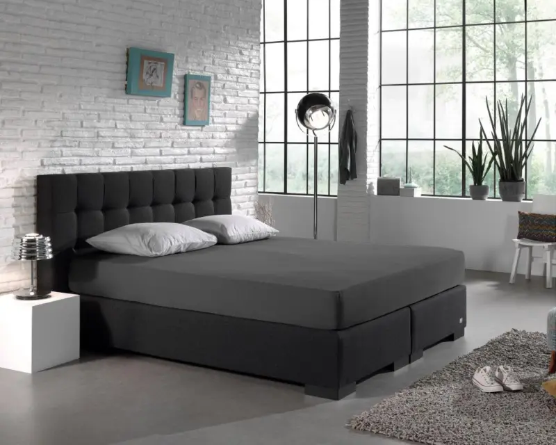 Dreamhouse Dubbel Jersey 220 gr. Hoeslaken Antraciet 80/100 x 220