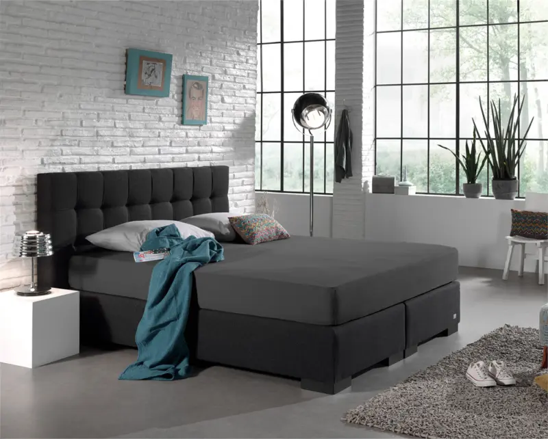 Antraciet 80/100 x 220 cm laken van Dreamhouse, 80 x 220 cm