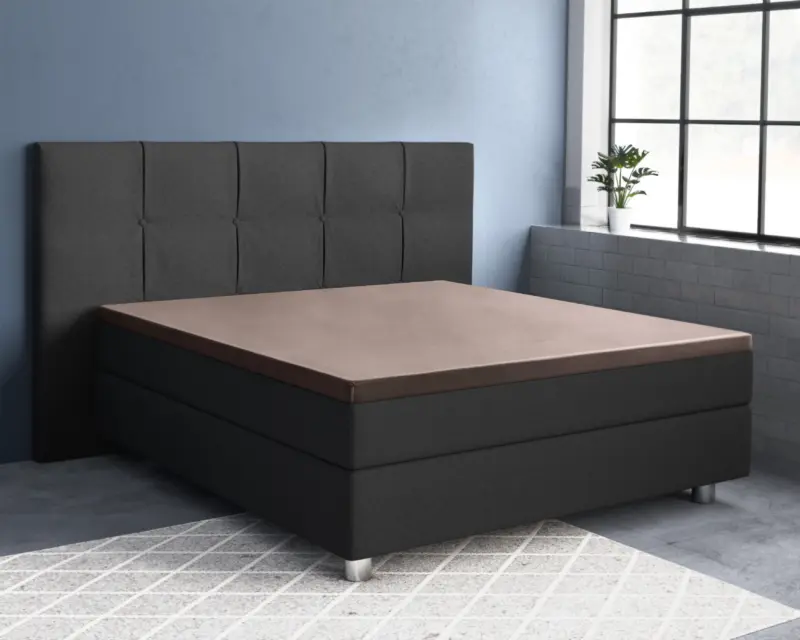 Primaviera Deluxe Topper Satijn Hoeslaken Taupe 180 x 220 cm
