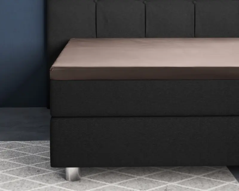 Taupe 180 x 220 cm laken van Primaviera Deluxe, 180 x 220 cm - 100% katoen/satijn