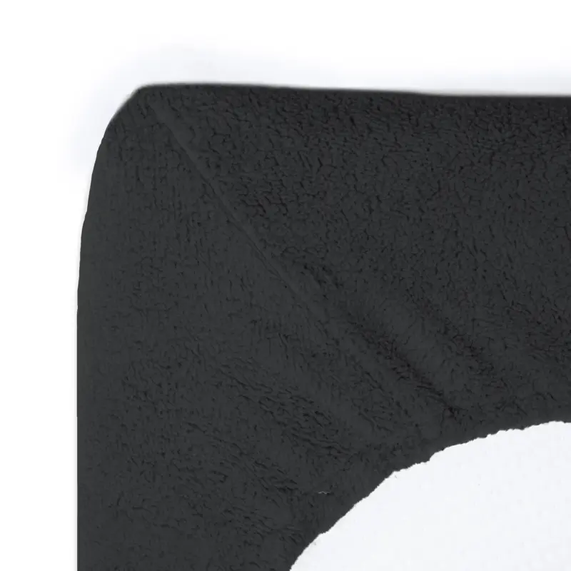 Hoeslaken Antraciet 160 x 200 cm 160 x 200 cm van Sleeptime, Antraciet - 100% Teddy Polyester