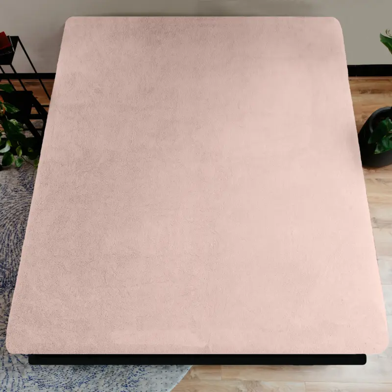 Sleeptime laken 160 x 200 cm van 100% Teddy Polyester, Roze 160 x 200 cm