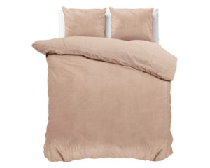 Sleeptime dekbedovertrek Nude 200 x 220 cm - Nude - 200 x 220 cm - Velvet