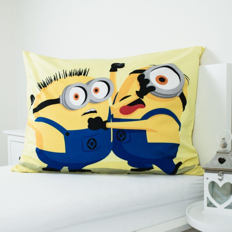 Beddengoed 140 x 200 cm 140 x 200 cm van Minions, Multicolor - kussensloop 70 x 90 cm
