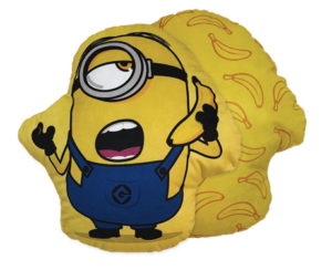 Minions kussen banana bellen - Multicolor - 35 x 33 cm - Katoen