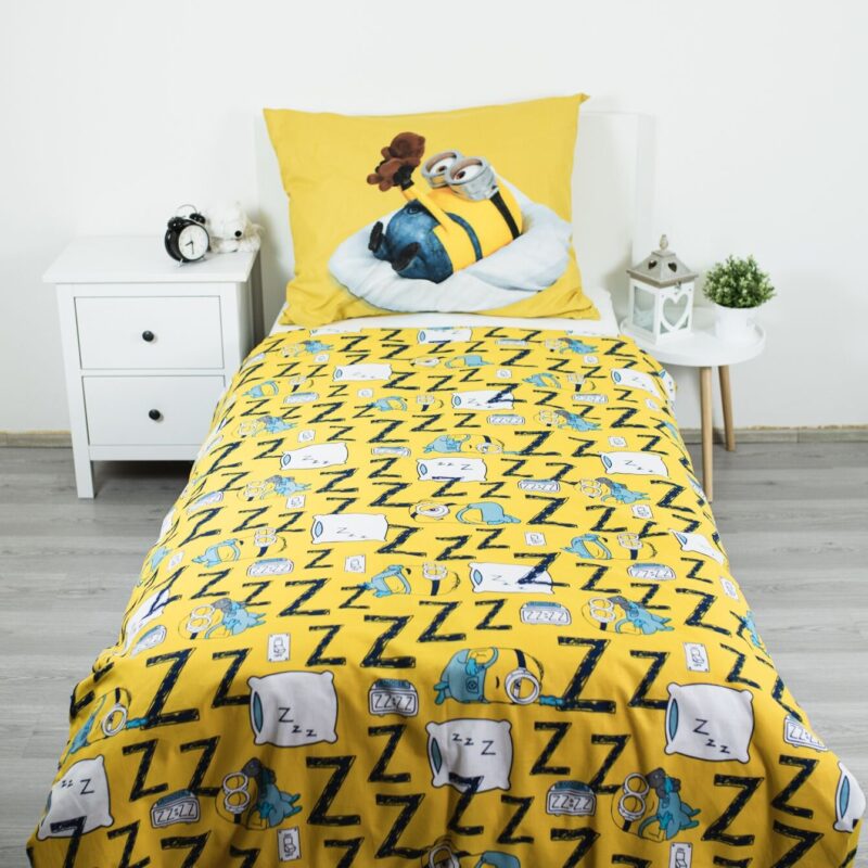 100% katoen dekbedset Lazy club 140 x 200 cm van Minions in 140 x 200 cm