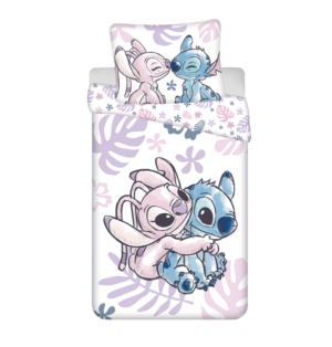 Lilo en Stitch dekbedovertrek Angel hugs 140 x 200 cm - Multicolor - 140 x 200 cm - 100% katoen