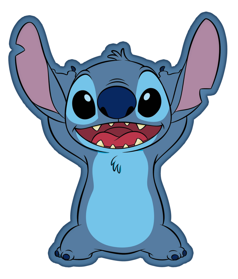 Lilo en Stitch sierkussen paars 30 x 35 cm - Paars - 30 x 35 cm - 100% Polyester