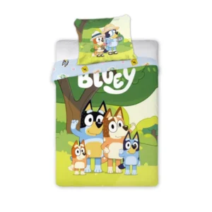 Bluey dekbedovertrek nature 140 x 200 cm - Multicolor - 140 x 200 cm - 100% katoen