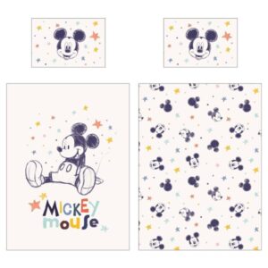 Disney Mickey Mouse dekbedovertrek - Multicolor - 100 x 140 cm - 100% katoen