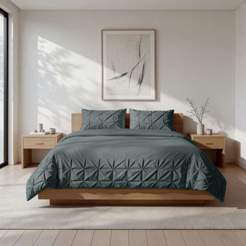 Border Pintuck Groen 240 x 200/220 Sleeptime
