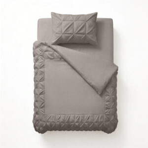 Sleeptime Border Pintuck Taupe/Grijs 140 x 200/220