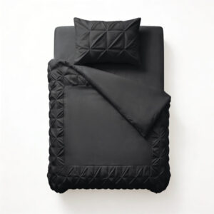 Sleeptime Border Pintuck Zwart 140 x 200/220