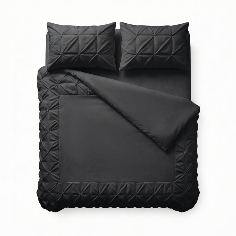 Sleeptime Border Pintuck Zwart 200 x 200/220 cm