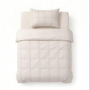Sleeptime Check Pintuck Beige 140 x 200/220