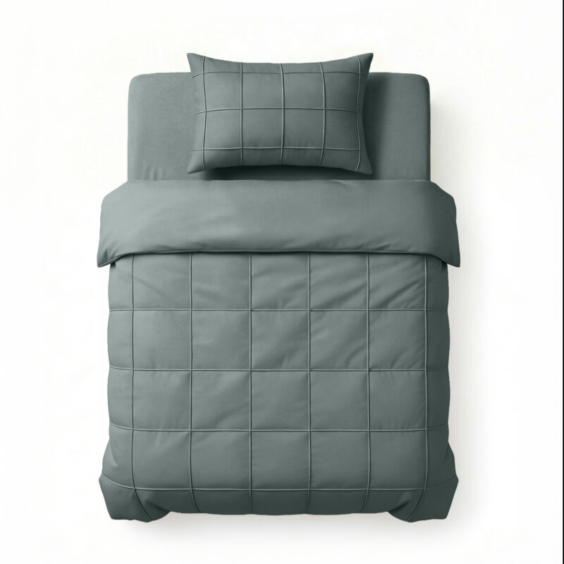 Sleeptime Check Pintuck Groen 140 x 200/220 cm