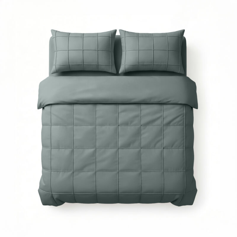 Sleeptime Check Pintuck Groen 200 x 200/220 cm
