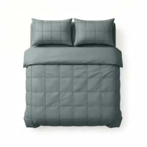 Sleeptime Check Pintuck Groen 240 x 200/220