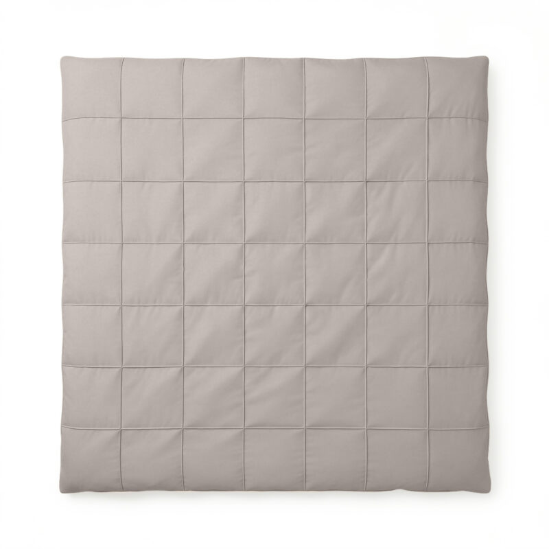 Sleeptime Check Pintuck Taupe/Grijs 200 x 220